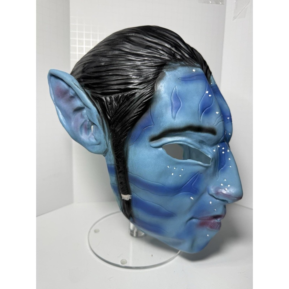 2010 AVATAR Jake Sully Vinyl Rubber Mask Rubies Costume Halloween Cosplay